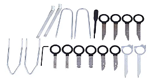 JOGO DE FERRAMENTAS PARA REMOVER SOM AUTOMOTIVO - 20 PECAS - 0699930041 - SIGMA TOOLS