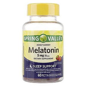 Melatonina 5mg - 60 Gomas SPRING VALLEY