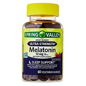 Melatonina 12mg - 60 Gomas SPRING VALLEY