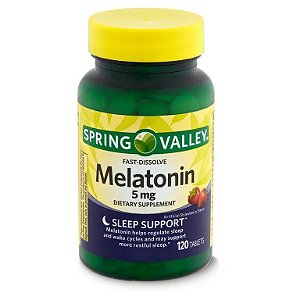 Melatonina 5mg - FAST-DISSOLVE SPRING VALLEY