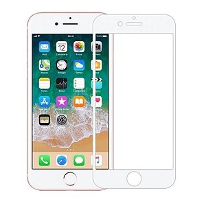 Película De Vidro 3D Tela Toda Para iPhone 7/8 Branco