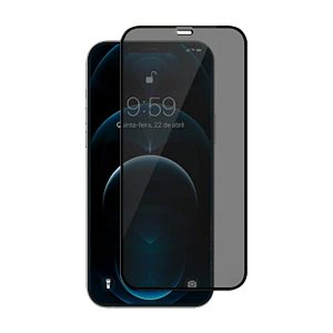 Película de Privacidade Vidro 3D Tela Toda Para iPhone 12 Pro Max