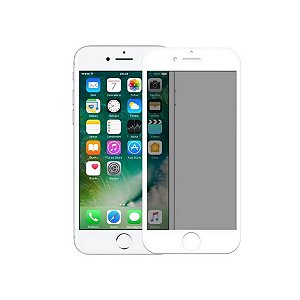 Película de Privacidade Vidro 3D Tela Toda Para iPhone 7/8 Plus Branco