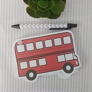 Bloco de Anotações London Bus