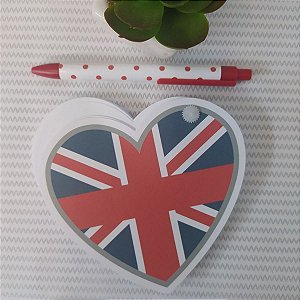 Bloco de Anotações London Coração