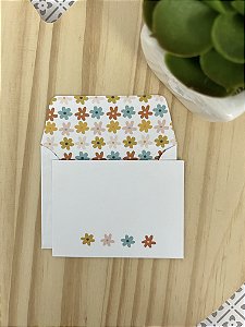 Mini Cartão Flor