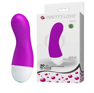 PRETTY LOVE IAN VIBRADOR RECARREGÁVEL PONTO G COM 30 MODOS DE VIBRAÇÃO