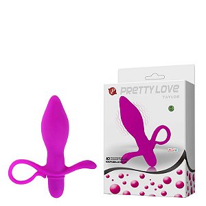 PLUG ANAL TAYLOR EM SILICONE COM VIBRADOR - PRETTY LOVE