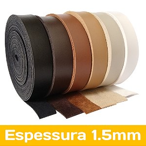 Rolo/Tira de Couro Ecológico - Espessura 1.5mm