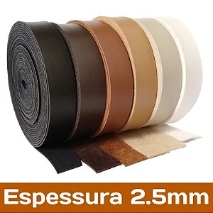 Rolo/Tira de Couro Ecológico - Espessura 2.5mm