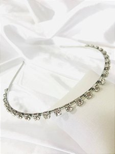 Tiara Cristal Prateada
