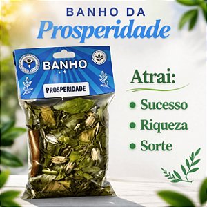 Banho de Ervas para Prosperidade e Abertura de Caminhos Limpeza Espiritual, Sorte e Proteção | 100% Natural e Artesanal