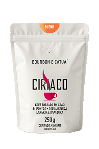 Café Especial Ciriaco, Microlote Bourbon e Catuaí 250g, Torra Clara, Frutado, 100% Arábica