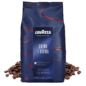 Café Em Grão Torrado Lavazza Crema Aroma Importado 1kg