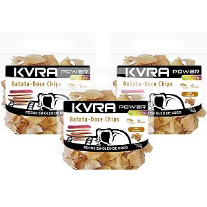 Power Snack - Chips de Batata-doce - churros - kit com 3 unidades