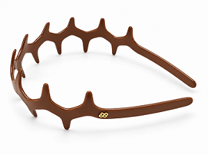 Tiara Braid Em Acrílico Chocolate