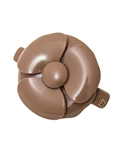 Presilha Flor Camélia Caramelo