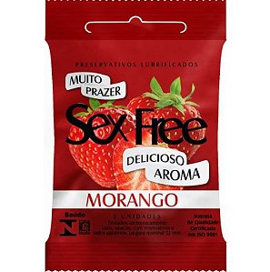 Preservativo Sex Free Aroma Morango 3 unid.