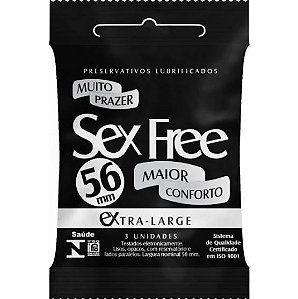 Preservativo Sex Free Extra Grande 3 unid.