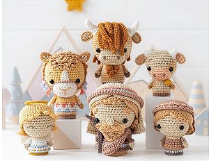 Presépio Natal Completo Bonecos Amigurumi