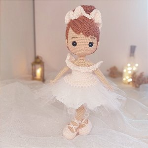 Boneca Bailarina Amigurumi
