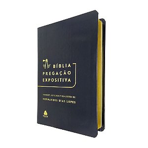 Bíblia Pregação Expositiva Sermões E Estudos Preta - Hagnos