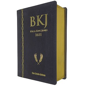 Bíblia King James Com Estudo Holman 1611 - Preta  - BV Books