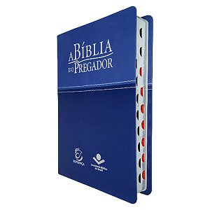 A Bíblia Do Pregador RC Média Azul Claro/Escuro - Esperança