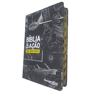 Bíblia em Ação de Estudo Com Índice - Capa Especial Preta