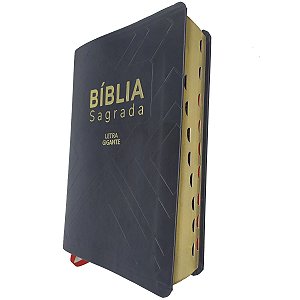 Bíblia Sagrada Naa Letra Gigante Capa Luxo Preta Com Índice Sbb 7899938416594 Nova Almeida Atualizada