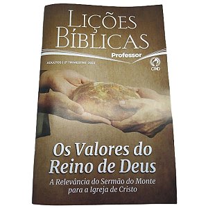 Revista Lições Bíblicas 2° Trimestre 2022 - Adulto Professor CPAD