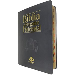 Bíblia Do Pregador Pentecostal Grande Preta Luxo - Sbb