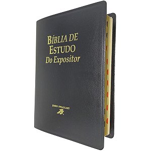 Bíblia De Estudo Do Expositor Com Índice - Preta - Sbb