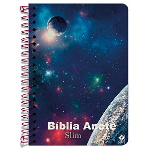 Bíblia Anote Espiral NVT Slim Capa Dura Universo