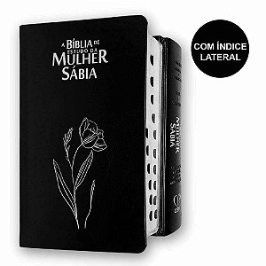 A Bíblia de Estudo da Mulher Sábia ARC |Harpa |Preta Magnólia