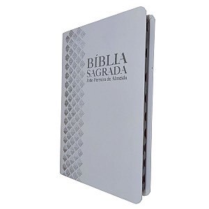 Bíblia Sagrada ARC Índice Lateral Capa Luxo Branco