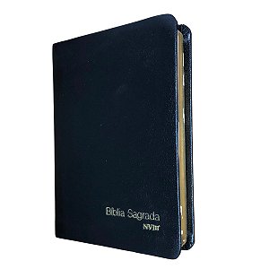 Bíblia NVI Slim Compacta Luxo Preta - Geográfica