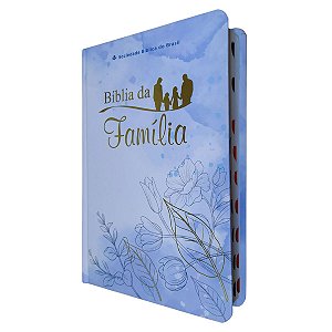 Bíblia Da Família Capa Dura Flores Índice Lateral - SBB