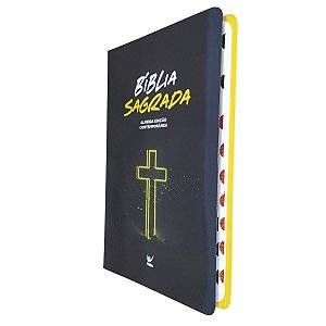 Bíblia AEC Capa Semi luxo Neon | Com Índice | Editora Vida