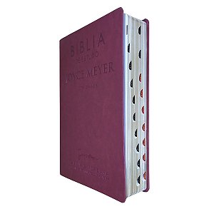 Bíblia de Estudo Joyce Meyer | Bordo | Letra Grande | Bello