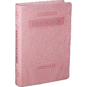 Bíblia Sagrada Letra Gigante Rosa Sbb - ATUALIZADA