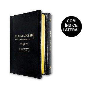 Bíblia Sagrada Leitura Perfeita Anotação NVI | Letra Grande Luxo Soft Preta | Thomas Nelson