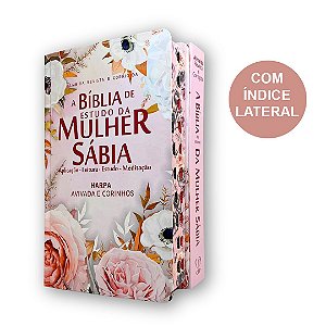 Bíblia de Estudo Mulher Sábia | Harpa Índice Arranjo Rosas