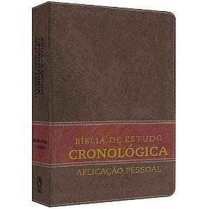 Bíblia De Estudo Cronológica Aplicação Pessoal Tarja Marrom - Cpad