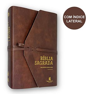 Bíblia Artesanal Anote NVI | Couro Soft Marrom Índice | Thomas Nelson
