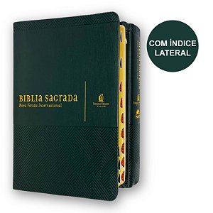 Bíblia Com Espaço P/ Anotações NVI | Couro Soft Verde Índice | Thomas Nelson