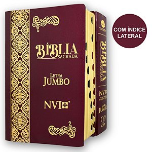 Bíblia NVI Luxo Bordô | Letra Jumbo| Índice | CPP
