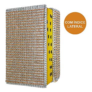 Bíblia Sagrada Letra Gigante Com Strass Pedras Durada Harpa