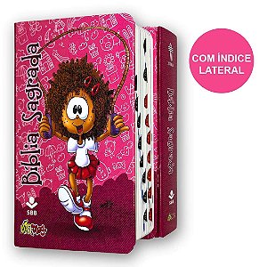 Bíblia Sagrada Infantil Com Índice Mig E Meg NTLH Rosa SBB