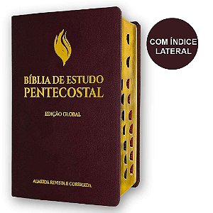 Bíblia Estudo Pentecostal Índice Edição Global Marrom Cpad